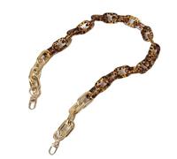 ZONSHJDKR Tracolla per Borsa Accessorio Moda Donna Parte Staccabile Ricambio Cinturino in Acrilico Oro Argento Manico a Spalla da(Gold 84cm)