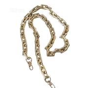 ZONSHJDKR Tracolla per Borsa Accessorio Moda Donna Parti Staccabili Sostituzione Cinturino in Acrilico di Lusso in Oro Massiccio Maniglia a Spalla da(Gold 120cm)