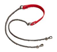 ZONSHJDKR Tracolla per Borsa Cintura da Donna con Accessori for Lanterna 80 cm-140 cm Tracolla Messenger in Metallo Fai Te(Red-Metal Black,100cm)