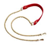 ZONSHJDKR Tracolla per Borsa Cintura da Donna con Accessori for Lanterna 80 cm-140 cm Tracolla Messenger in Metallo Fai Te(Red-Metal Gold,130cm)