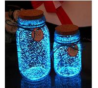 Zonster 1bag Fluorescente Blu Polvere, Particelle di Sabbia Luminescente Glow Pigment Glow in The Decor Scuro del Partito della Casa