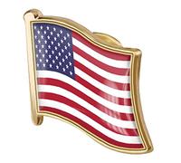 Zonster 1pc American Flag Pin Badge di Metallo Spilla Spilla USA Stati Uniti del Risvolto della Bandierina Pin novità Accessori