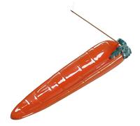 ZONSUSE Porta Incenso Ceramica Carota, Supporto per Bastoncini di Incenso Carota, Brucia Incenso con Posacenere Piatto a Forma di Carota, per Aromaterapia e Decorazione Della Casa (Carota)