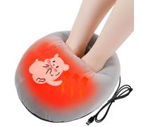 ZONSUSE Scaldapiedi Scoiattolo, Scaldapiedi Riscaldato di Animale dei Cartoni Animati, Coprigambe Riscaldato USB 5V 2A, Plug and Play, Costante a 45°C, Regalo per Colleghi Anziani Amici (Scoiattolo)