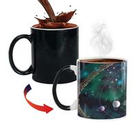 ZONSUSE Sistema solare tazza da caffè magica, pianeta tazza originale che cambia colore, astronomica tazza termica, regali di astronomia unici per uomo piccolo amico ragazzo 330 ml (sistema solare)