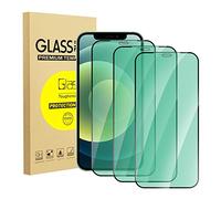 zonyee Vetro Temperato Per iPhone 12 Pro Max, 3 Pezzi Durezza 9H Anti Luce Blu Pellicola Protettiva per iPhone 12 Pro Max 6.7 Pollici [Protezione per Gli Occhi con Luce Verde] [HD Schermo Pellicola]