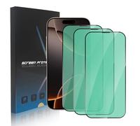 zonyee Vetro Temperato Per iPhone 16 Pro, 3 Pezzi Durezza 9H Anti Luce Blu Pellicola Protettiva per iPhone 16 Pro 6.3 Pollici [Protezione per Gli Occhi con Luce Verde] [HD Schermo Pellicola]