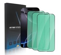 zonyee Vetro Temperato Per iPhone 16 Pro Max, 3 Pezzi Durezza 9H Anti Luce Blu Pellicola Protettiva per iPhone 16 Pro Max 6.9 Pollici [Protezione per Gli Occhi con Luce Verde] [HD Schermo Pellicola]