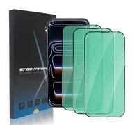 zonyee Vetro Temperato Per iPhone 17 Pro, 3 Pezzi Durezza 9H Anti Luce Blu Pellicola Protettiva per iPhone 17 Pro 6.3 Pollici [Protezione per Gli Occhi con Luce Verde] [HD Schermo Pellicola]