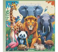 zoo animals: animal coloring book