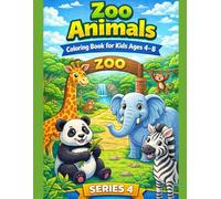 ZOO ANIMALS COLORING BOOK FOR KIDS 4-8