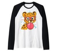Zoo Animals Wildlife Festa di Compleanno Zoo Day Animal Maglia con Maniche Raglan
