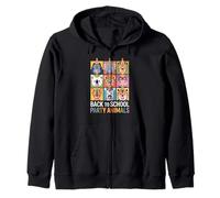 Zoo Animals Wildlife Safari Jungle Birthday Party Boys Girls Felpa con Cappuccio
