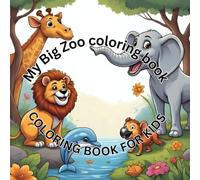 Zoo & Aquarium Animals Easy Coloring Book for Kids Ages 2-5: Easy and Adorable Zoo and Ocean Animal Coloring Pages with Thick Lines for Toddlers and Preschool Kids