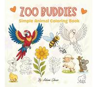 Zoo Buddies: Simple Animal Coloring Book