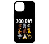 Zoo Day Cartoon Animale Divertimento Famiglia Gita Custodia per iPhone 14