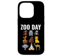 Zoo Day Cartoon Animale Divertimento Famiglia Gita Custodia per iPhone 14 Pro