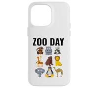 Zoo Day Cartoon Animale Divertimento Famiglia Gita Custodia per iPhone 14 Pro Max