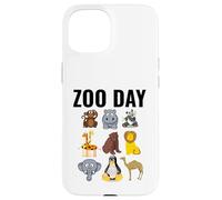 Zoo Day Cartoon Animale Divertimento Famiglia Gita Custodia per iPhone 15