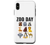 Zoo Day Cartoon Animale Divertimento Famiglia Gita Custodia per iPhone XS Max