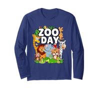 Zoo Day Zoo Party Un Giorno allo Zoo Safari Zoo Animal Maglia a Manica