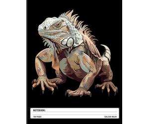 Zoo Keeper Notebook: Iguanas and Reptiles - Exotic Animal Lover Design