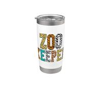 Zoo Keeper Zookeeper Wildlife Animals Safari Costume Bicchiere termico in acciaio inox doppia parete