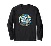 Zoo Leone africano - Van Gogh Notte Stellata Stile Maglia a Manica