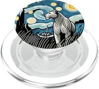 Zoo Leone africano - Van Gogh Notte Stellata Stile PopSockets PopGrip per MagSafe