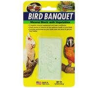 Zoo Med Bird Banquet - Mangime in Blocco per Uccelli pappagalli e volatili, a Base di minerali e Calcio, arricchito con Verdura, leviga Il Becco, 142 g