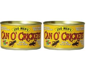 Zoo Med Food Can O'Crickets - Grilli per camaleonti e rettili divoratori di insetti, 35 G (Confezione da 2)