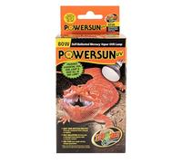 Zoo Med Powersun UV 80W - Lampadina UVA UVB riscaldante per rettilari e terrari, non necessita ballast, attacco standard, 80 Watt