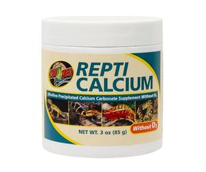 Zoo Med Repti Calcium - Integratore per rettili e anfibi, Carbonato di Calcio per rettili senza D3 - 3OZ/85GR