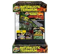 Zoo Med Terrarium Kit Gechi - Gabbia Terrario naturalistico con Kit Tutto Incluso con Decorazioni terriccio e Guida per la Cura del Geco, Dimensione 30x30x46 cm