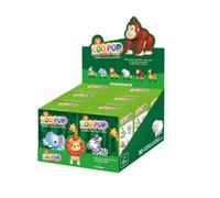 ZOO POP Espositore con 6 Personaggi 3D da Assemblare Senza Colla - Animali (Elefante, Giraffa, Zebra, Leone, Scimpanzé, Pecora) - Attività Creativa - Personaggi da Collezione