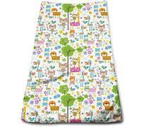 Zoo Salviette per il bagno - Panni per il viso in flanella di alta qualità, Scimmia giraffa e Farfalla Zoo, Asciugamani con punta delle dita altamente assorbenti e morbidi, Multicolore - 27 x 1