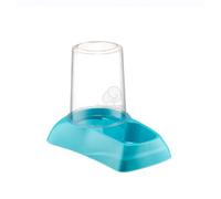 Zoobeedoo dispenser acqua/distributore cibo - turchese 1 pz - 33,5 x 23 x 26,5 cm