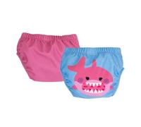 Zoocchini Costumino Contenitivo - Pacco da 2 pezzi - 6-12m - Pannolino da Piscina - Riutilizzabile - Impermeabile - Tessuto a Rete