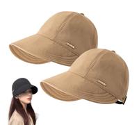 zoocco 2 PCS Wide Brim Sun Visors for Women (A9)