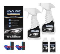 zoocco 2026 Upgraded Headlight Restoration Kit, Car Headlight Cleaner And Restorer Kit for Yellow Haze Oxidation, Headlights Refurbishment for all Vehicles (2 PCS)