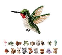zoocco 3D Beaded Animal Kit for Adults & Teens, Cute DIY Bead Craft Set for Relaxing Creative Indoor Hobby (AH)