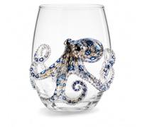zoocco 3D Octopus Drinking Glass, Sculpted Design, 1 Pack (Octopus)