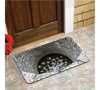 zoocco 3D Optical Illusion Rug That Looks Like a Hole, Realistic Vortex Hole Rug for Home Décor, Funny Prank, Non-Slip 3D Area Rugs for Living Room, Bedroom, Entryway, Parties (NN,60 * 90cm)