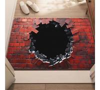 zoocco 3D Optical Illusion Rug That Looks Like a Hole, Realistic Vortex Hole Rug for Home Décor, Funny Prank, Non-Slip 3D Area Rugs for Living Room, Bedroom, Entryway, Parties (KK,60 * 90cm)