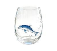 zoocco Artisanal Blue Ringed Octopus Glassware, Ocean Inspired Borosilicate Cocktail, Unique Coastal Decor Gift for Ocean Lovers, Home Bar Collectors (A7)