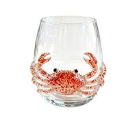 zoocco Artisanal Blue Ringed Octopus Glassware, Ocean Inspired Borosilicate Cocktail, Unique Coastal Decor Gift for Ocean Lovers, Home Bar Collectors (A6)