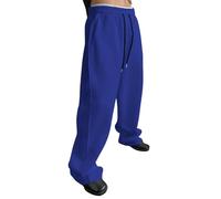 zoocco Baggy Sweatpants Men, Loose Fit Joggers with Pockets, Streetwear Baggy Pants Men for Casual, Gym, Travel (Blue,XL)