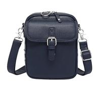 zoocco Borse a tracolla, Leather Crossbody Bags for Women Anti Theft with 10 Card Slots, Adjustable Shoulder Strap (Navy Blue)