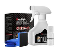 zoocco Car Headlight Restoration Kit, Removes Yellowing & Oxidation, 3-Step DIY Headlight Repair, Ceramic Coating for UV Protection & Long-Lasting Clarity (Set C)