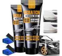 zoocco Car Scratch Remover - Clear Coat Safe Repair Paste for Light Scratches & Swirl Marks, 120ml Works on All Paint Colors, 3-Step DIY Application (2PC)